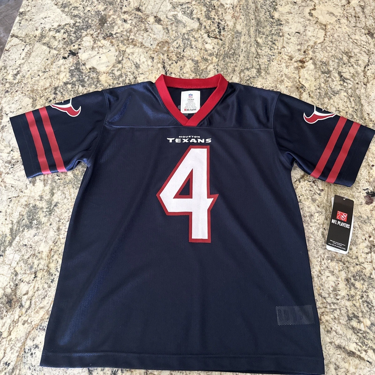 Youth Houston Texans Deshaun Watson Jersey Navy Size Large 12 14