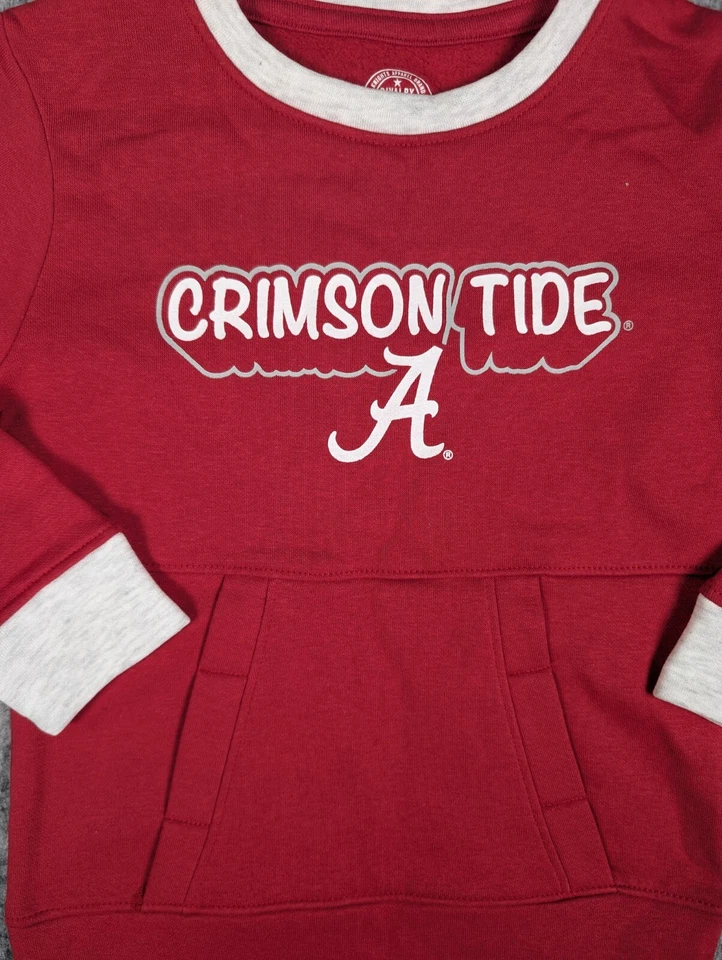 Sudadera para niña NCAA roja Alabama Rolling Tide - XL (14/16) Foto 3 de 4