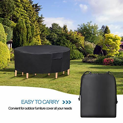 Patioption Patio Furniture Set Covers 600d Waterproof Outdoor Round Table And C For Sale Online Ebay