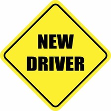 NEW DRIVER Magnet 5"x5" STUDENT DRIVER CAR Made in the USA
