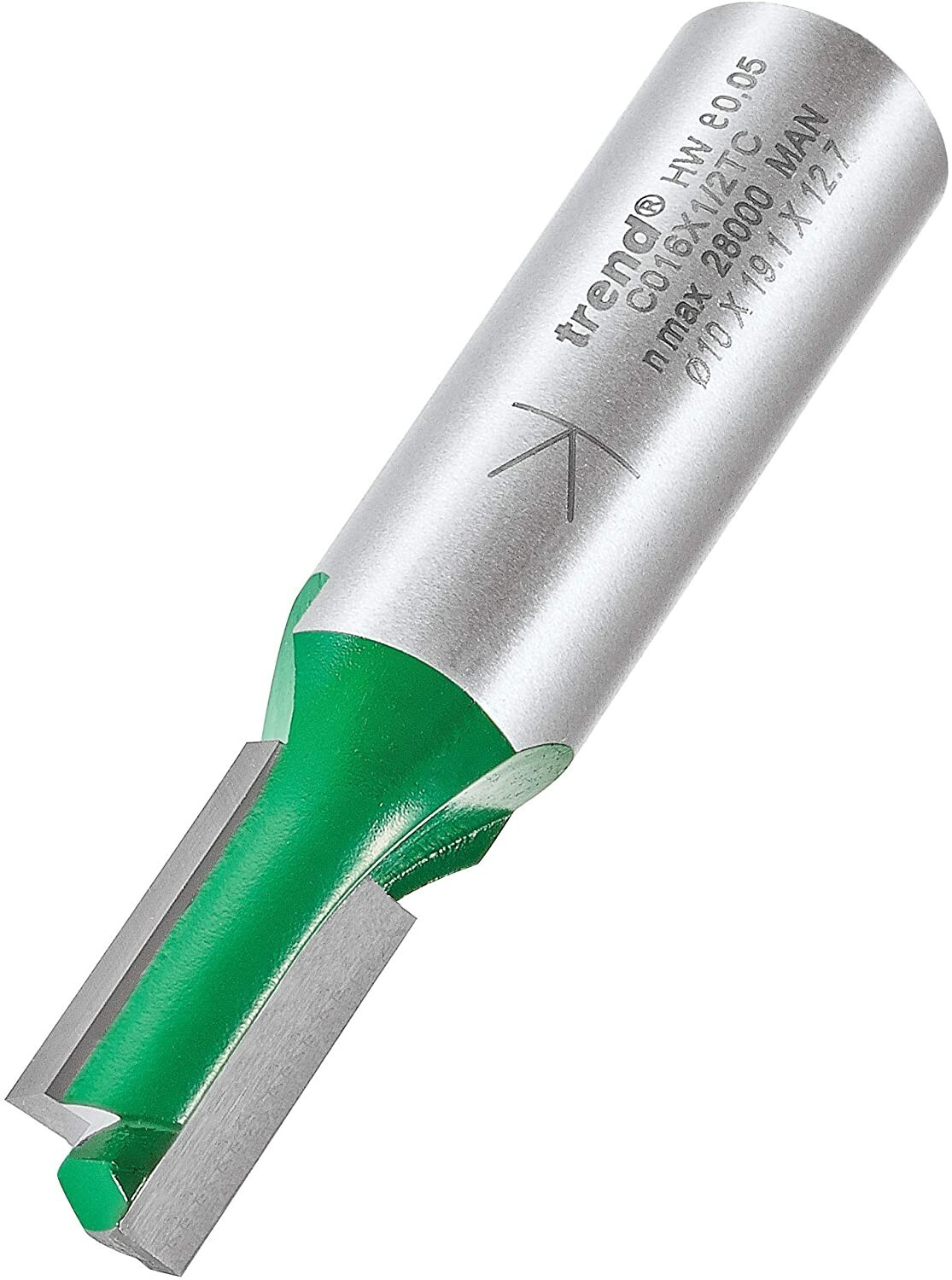 C016X1/2TC - Two Flute Cutter 10mm diameter of Trend
