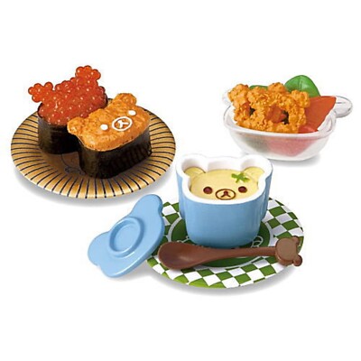 Boxed San-X Rilakkuma Sushi Collection Miniature Toy Figure 5.Healthy menu