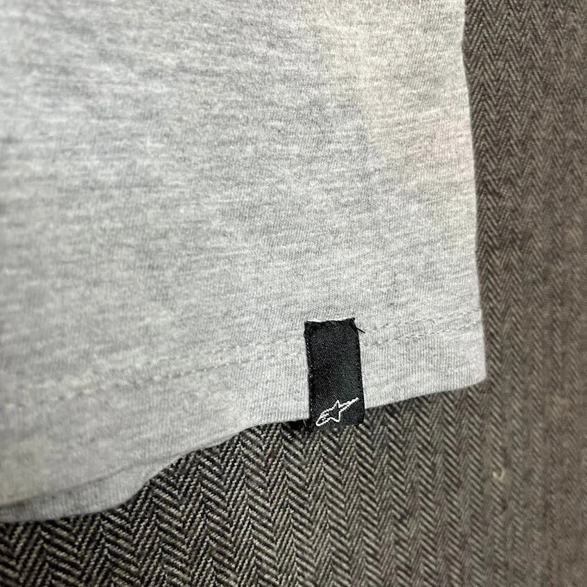 Camiseta AlpineStars Para Hombre XL Gris EE. UU. Carreras Clásica Retro Estampado Gráfico Logo Grande Foto 3 de 4