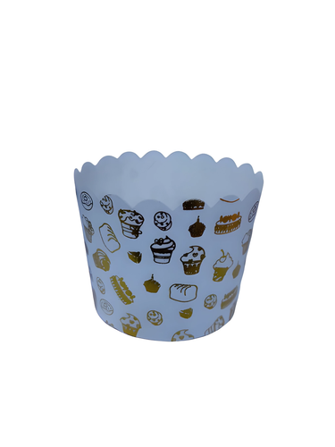50-Pack Paper Baking Cups, Greaseproof Disposable Cupcake Muffin Liners