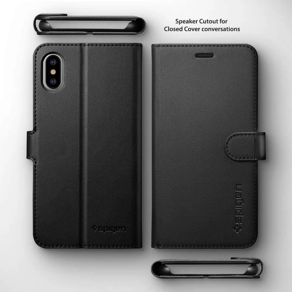Spigen Wallet S Designed for Apple iPhone Xs MAX Case - Black  NEW - Image 2 of 4