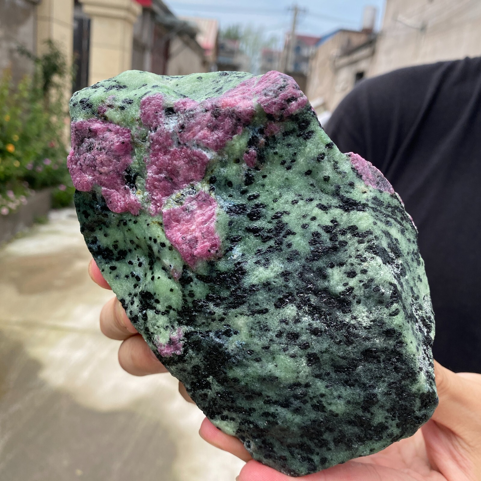 4.2lb Natural Ruby Zoisite Quartz Crystal Gemstone Rough Specimen