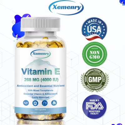 Vitamin E Kapseln 268mg - Anti-Aging, Antioxidation - mit gemischten Tocopherolen
