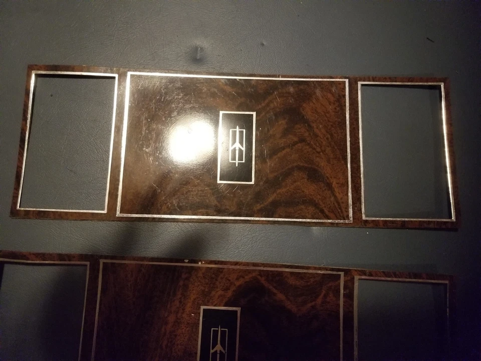 1978-1987 Oldsmobile cutlass Supreme 442 Dash AC Center Panel Bezel Woodgrain... Foto 3 de 4