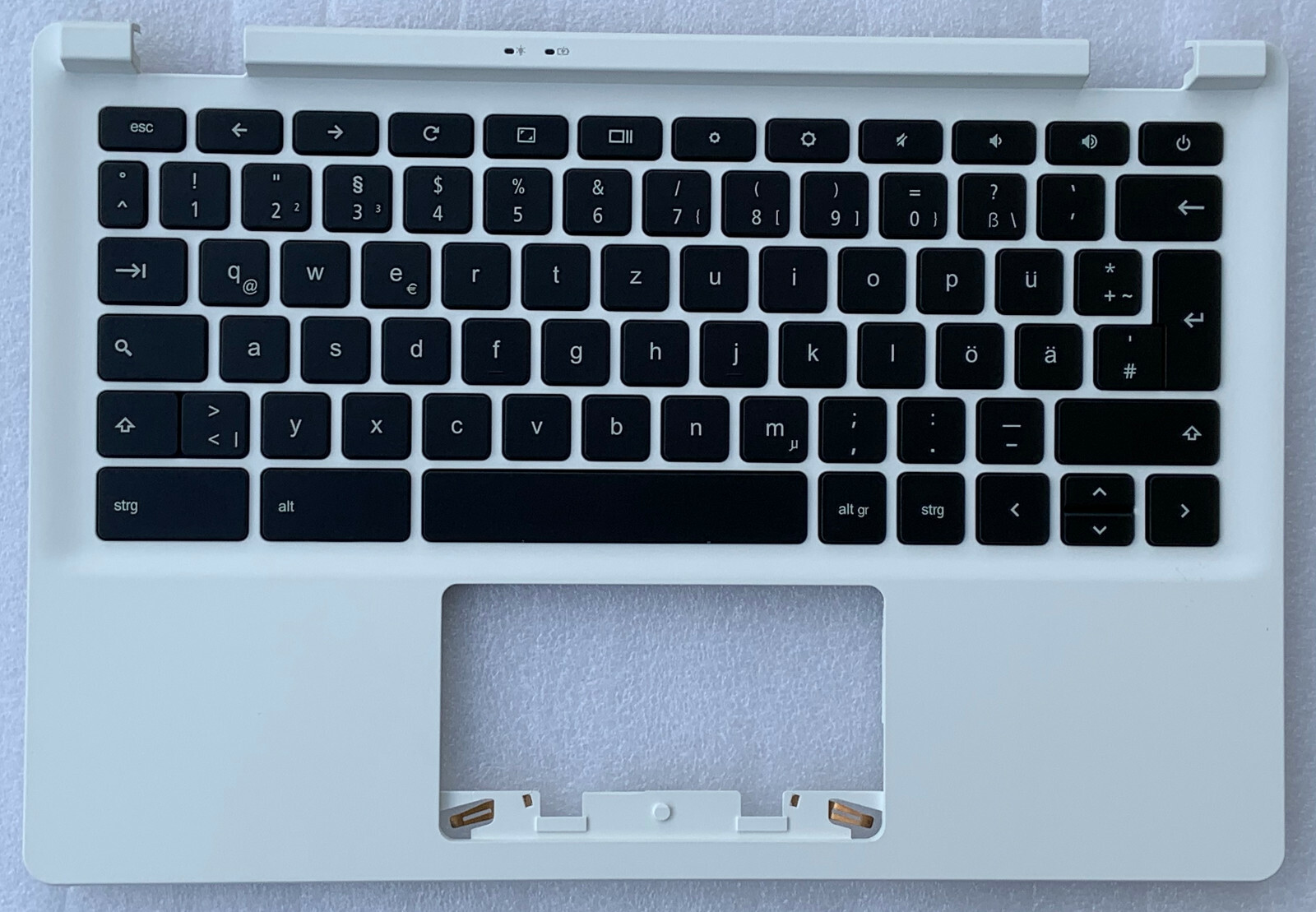 Clavier Qwertz Allemand Acer Chromebook CB3-111 Réparer Topcase Cassé Coque Blanche