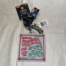 NWT Teenage Mutant Ninja Turtles TMNT Pizza Box ID holder Lanyard FREE SHIPPING