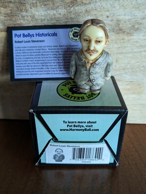 Harmony Kingdom Ball Historical Pot Belly Retired Robert Louis Stevenson