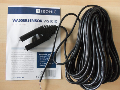 H-Tronic WS 5030 Wassersensor – 30 M Kabel Für Pegelüberwachung Mit WPS 5000, Ideal Für Brunnen, Kellerräume & Behälter