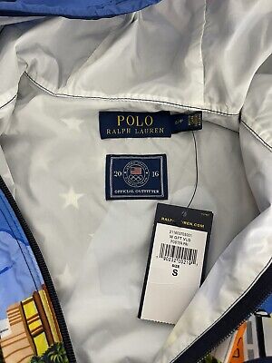 $398 Polo Ralph Lauren Small 2016 Olympic Rio USA Rain RRL $398 Polo Ralph Lauren Small 2016 Olympic Rio USA Rain RRL