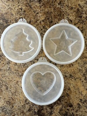 Tupperware Tupper Seal Lids for Jel N Serve Mold 631 632 633 Vintage Set 3