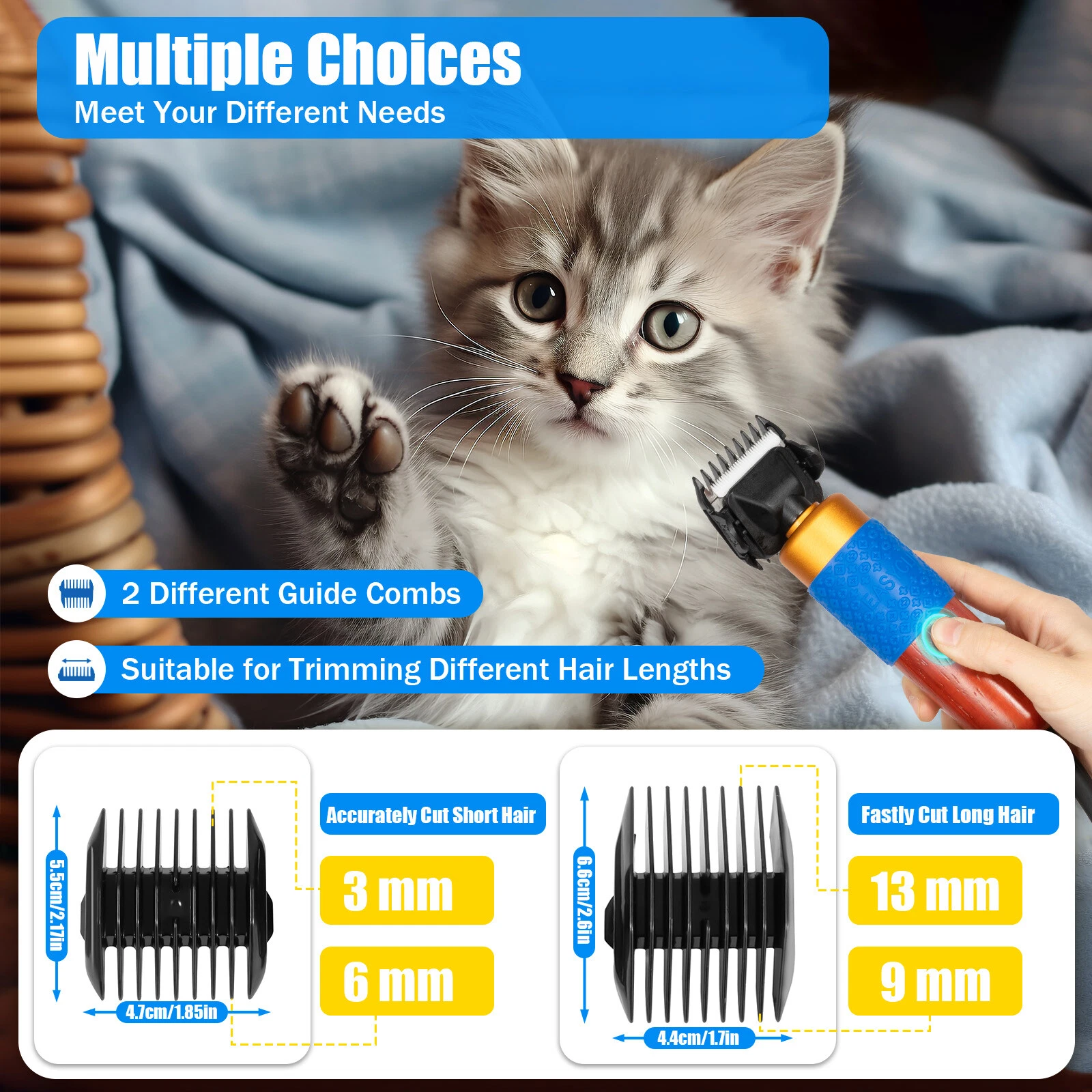 200W Electric Sheep Shear Pet Clippers Animal Fur Goat Grooming Hair Trimmer