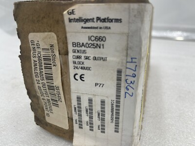 GE Fanuc IC660BBA025N / IC660BBA025N1 GENIUS Curr SRC Output Stock K-2115