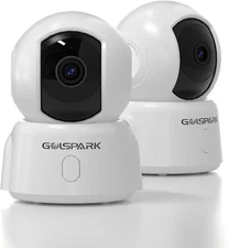 Home Security Camera 2K, Pet Security Camera, 2.4Ghz Wifi 360 PTZ Camera with Ni