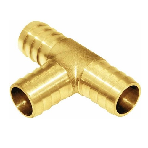 3/4 HOSE BARB TEE Brass Pipe 3 WAY T Fitting Thread Gas Fuel Water Air C389