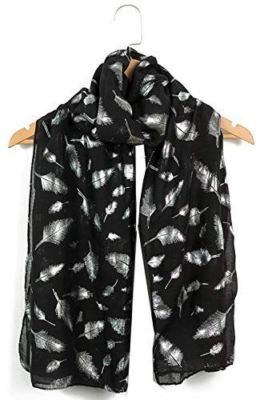 Damen Frauen Mädchen Glitzerfolie funkelnder Druck Schal Schal Schals Halstuch Geschenk