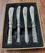 Soft Cheese, Butter, Jam & Spreads Knife Set (4) Stainless Steel