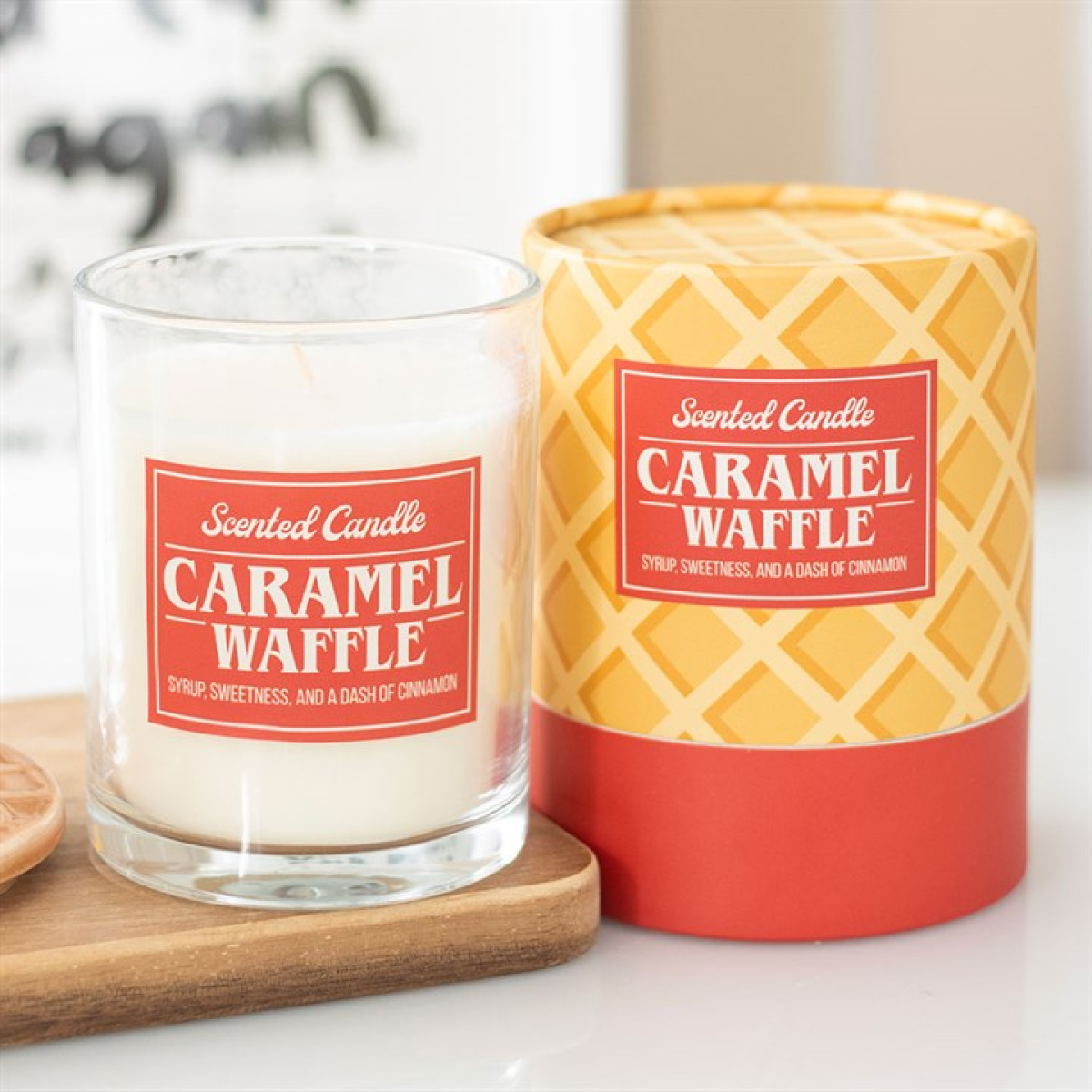 Caramel Waffle Scented Novelty Jar Candle