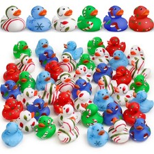 48 Pcs Easter Rubber Ducks Bulk Candy Colorful Cruise Bath Toys for , Easter ...