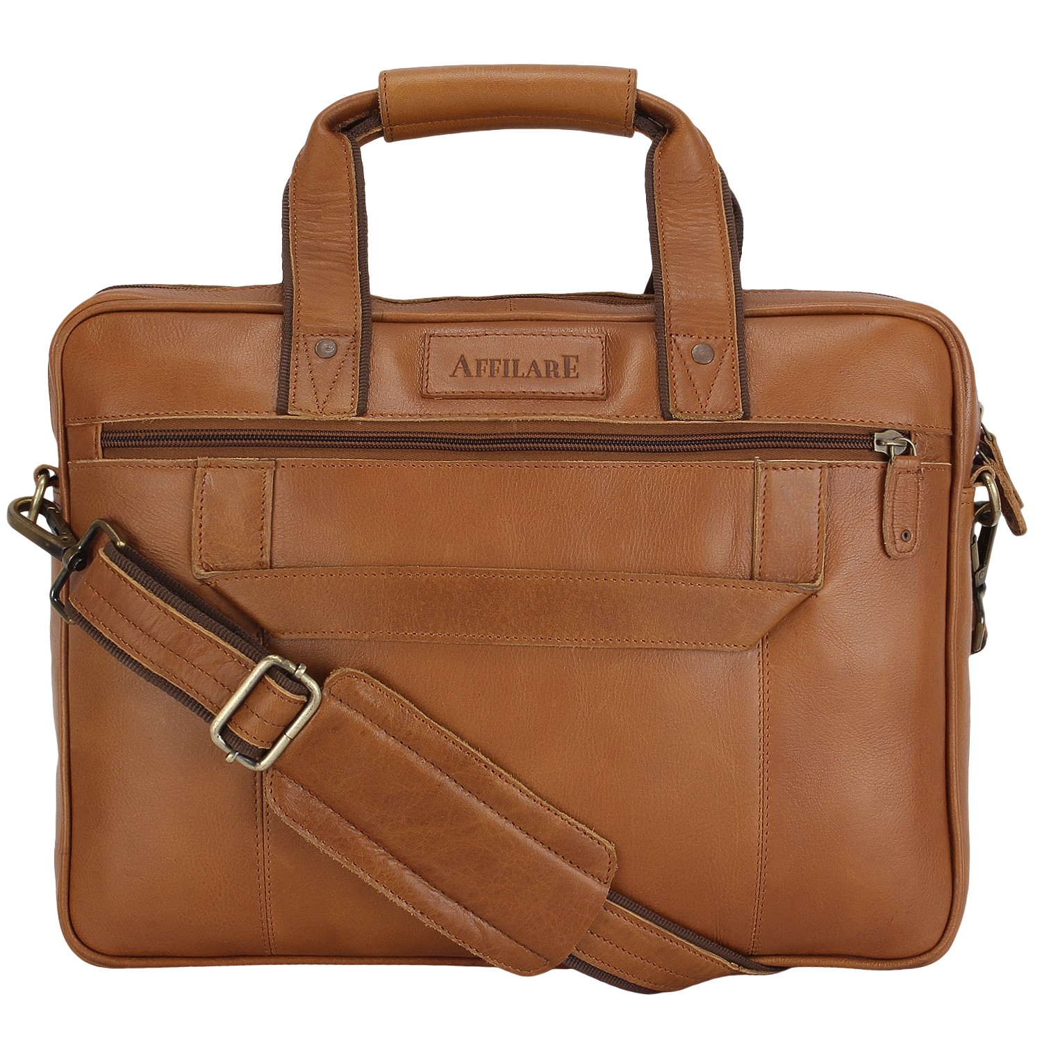 Affilare Genuine Full Grain Leather Laptop Bag Full Grain 17