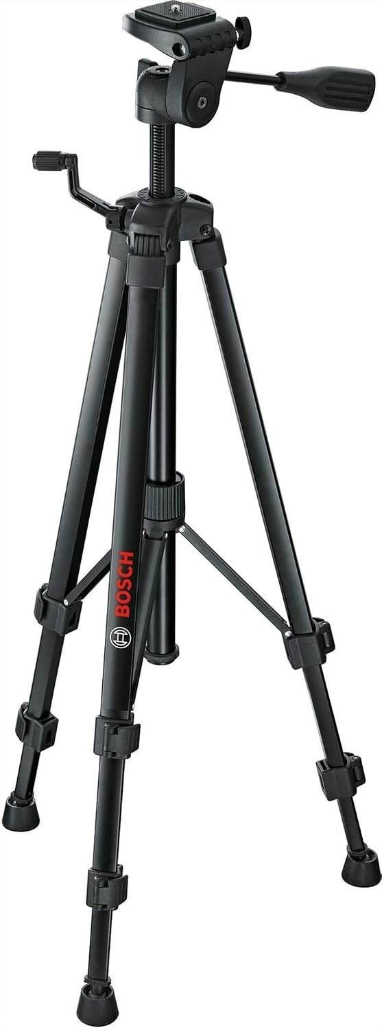 BOSCH BT 150 Compact Tripod with Extendable Height for Use with Line Lasers, Poi