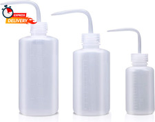 Wash Bottle, 3 Pack LDPE Squeeze Bottles, Safe Plastic Low Density Polyethylene