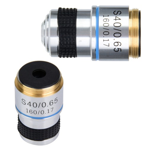40X Microscopio Biologico Obiettivi Acromatici Lente 160/0,17 Accessori Parte - Foto 3 di 7