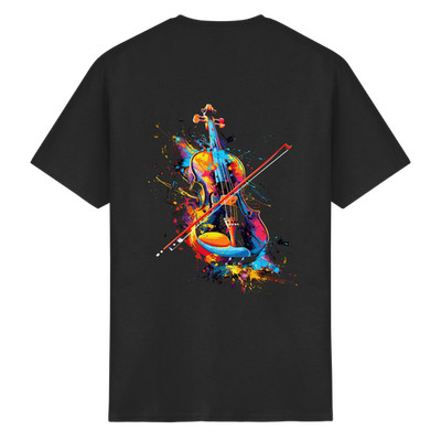 Fantasy Musikinstrument Kontrabass Cello Geige - Heavy Cotton T-Shirt