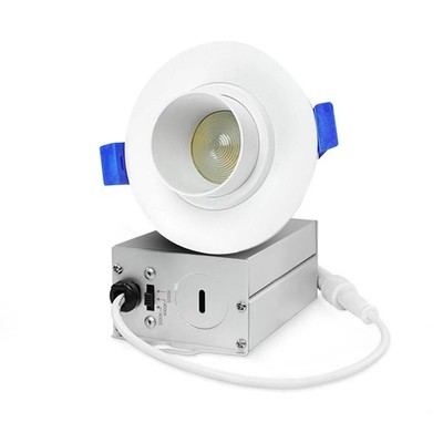 Waterproof recessed Shower Light,3 inch COB Ultra-Thin 9W with Junc...