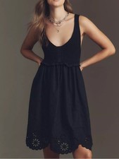 NWT Size S - Anthropologie Mixed Media Cotton Mini Dress (NWT US$ 188)