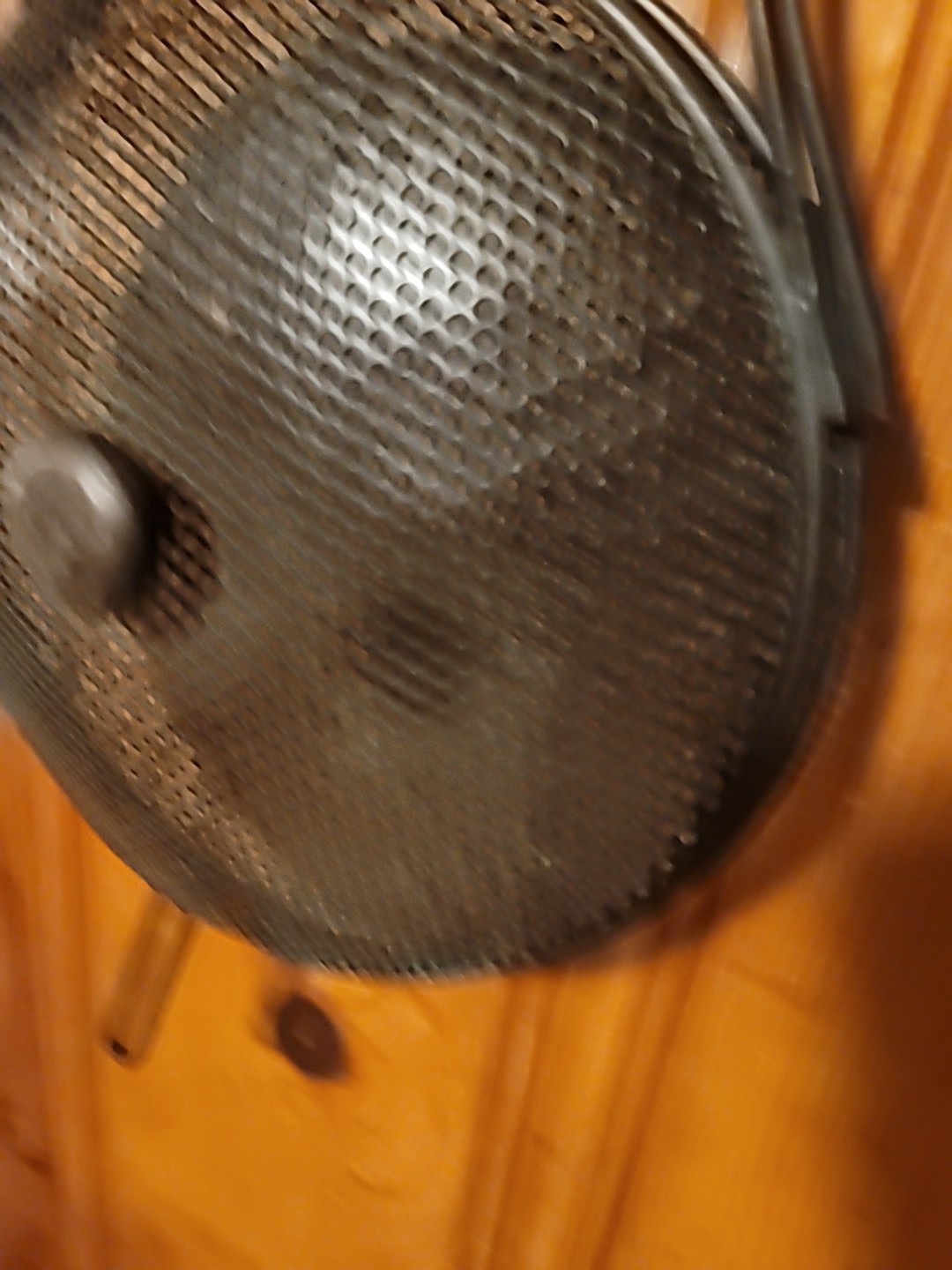 Vintage 31" Long Handled Popcorn Popper Basket with Wood Grip Mesh Stove Top