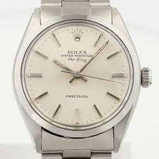 ROLEX OYSTER PERPETUAL AIR-KING 5500 SILVER DIAL STEEL WATCH $1 NR 10/16