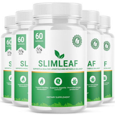 (5 Pack) SlimLeaf Advanced Energy & Fitness Formula VItamin Slim Leaf 300 Caps