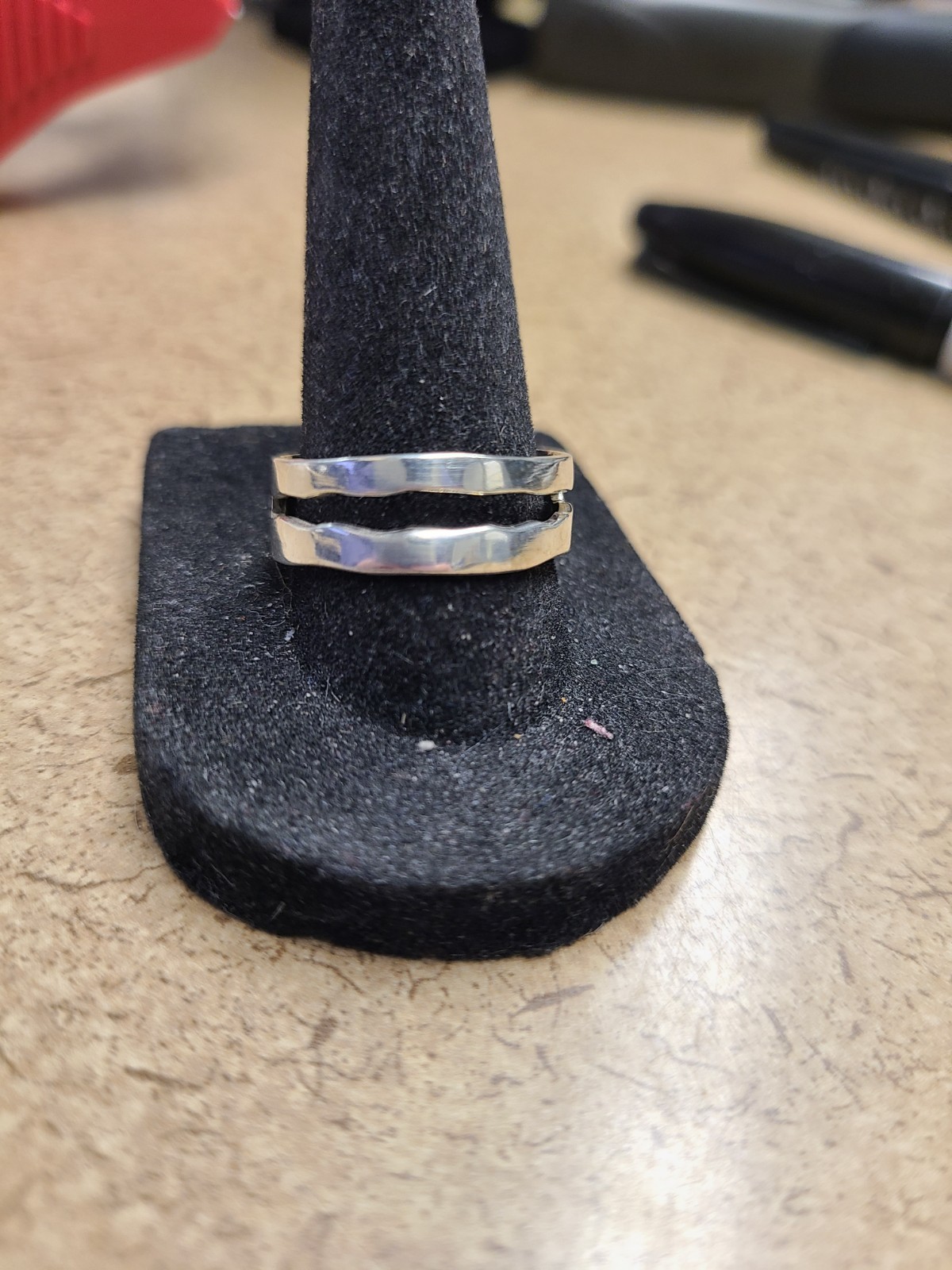 925 Split Front Ring Sz 8 - image 1