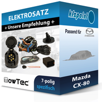 für Mazda CX-80 04.2024-Jetzt Towtec E-Satz 7Polig Fahrzeugspezifisch NEU