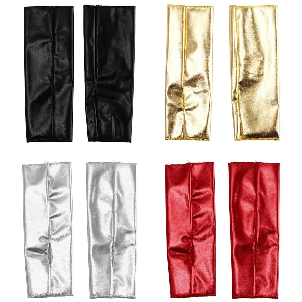 Unisex Erwachsene Armärmel Cocktailparty Patentlederhandschuhe Halloween Mode - Bild 2 von 3