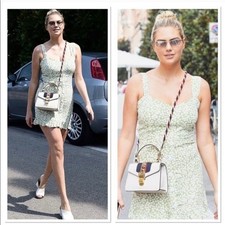 FAITHFULL THE BRAND Kate Upton Lou Lou Mini Dress Avocado Green Bella Floral 4