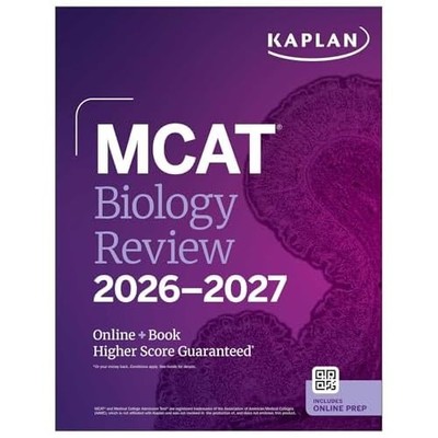 Mcat Biology Review 2026-2027 : Online + Book -  NEW Kaplan Test Pre 2025