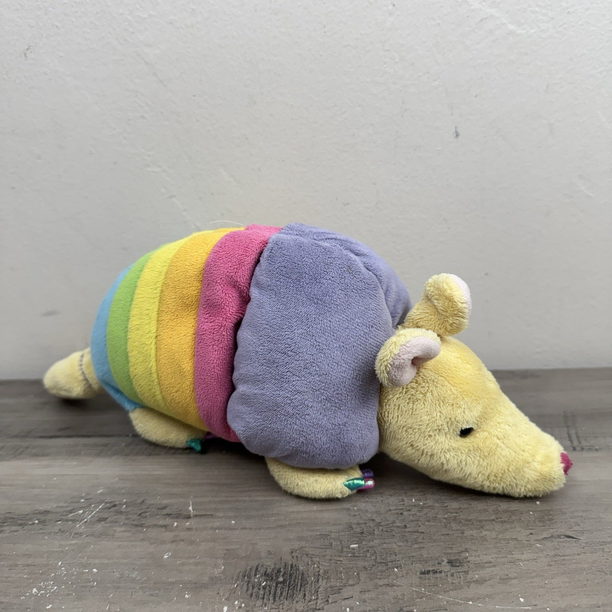 Ganz Webkinz Rainbow Armadillo Stuffed Animal Plush No Code