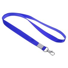 5Pcs 17" Lanyards with Swivel Hook 0.6" Width for Badges Holder Blue