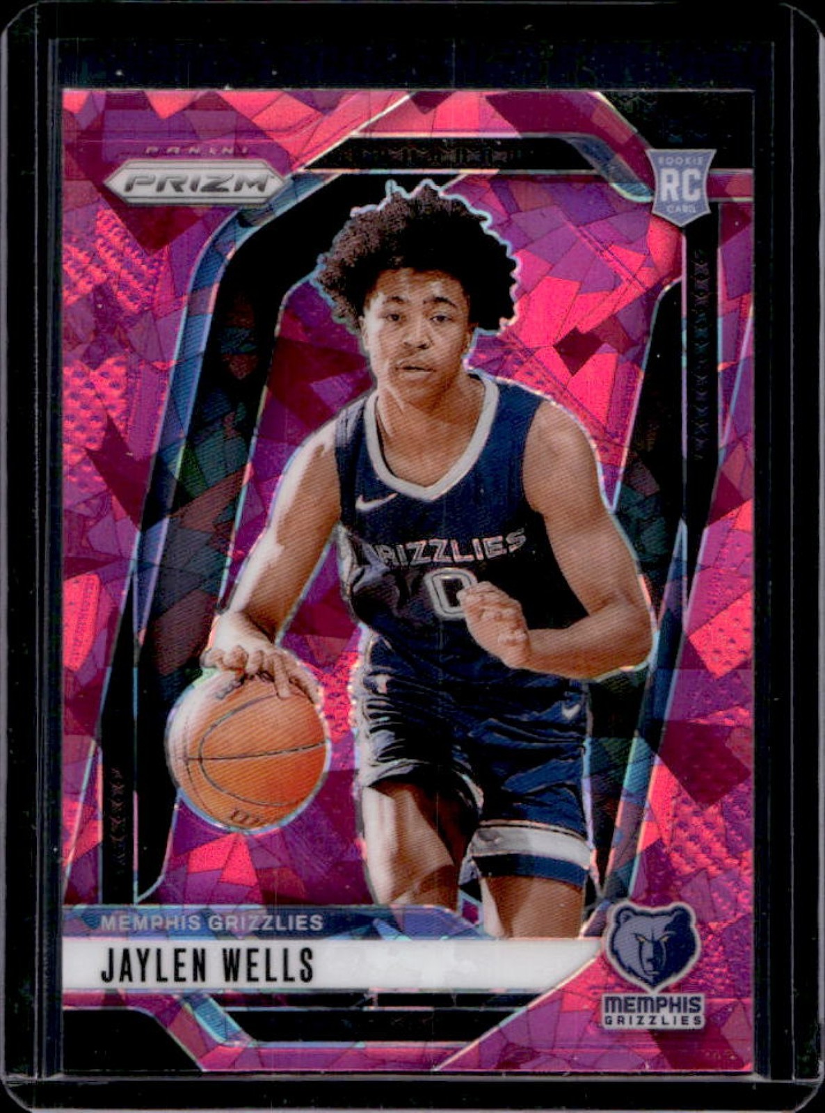 2024-25 Prizm Jaylen Wells RC Pink Ice Rookie #239 Grizzlies