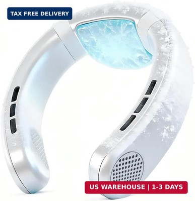 Neck Fan Rechargeable W/ Semiconductor Cooling Plate 7000mAh Portable Neck Air