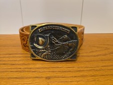 El Paso Del Norte Belt Buckle Mexico Brass Vintage 1976 Heritage Mint L-A691