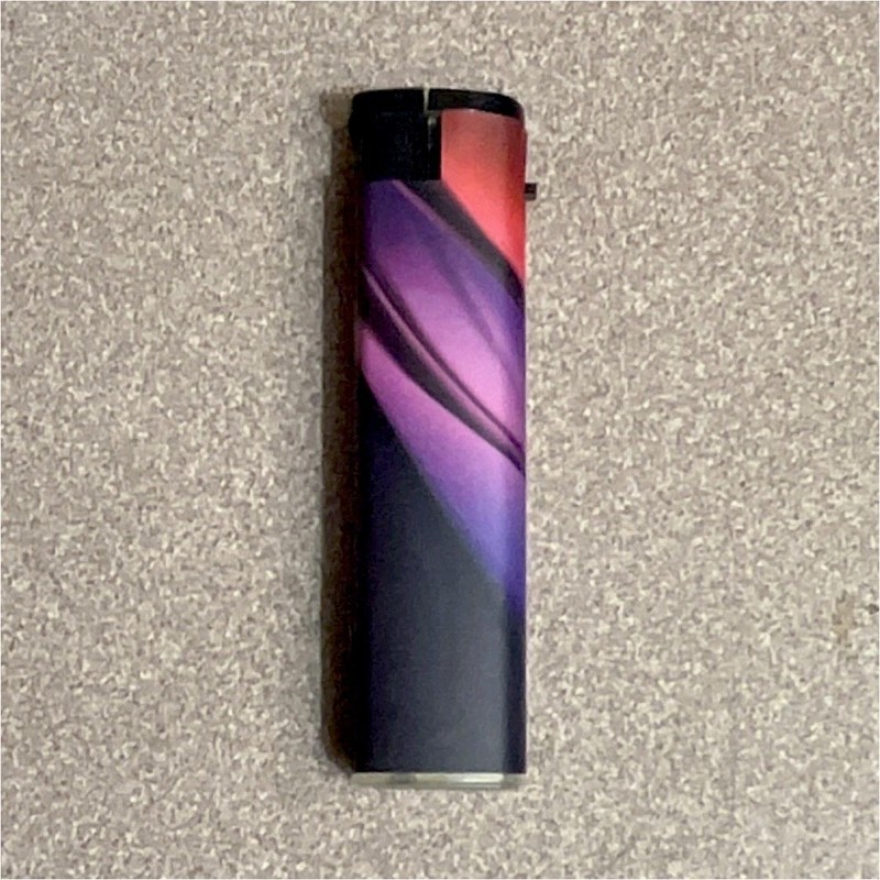 Abstract Purple Red Design Collectible Disposable Lighter