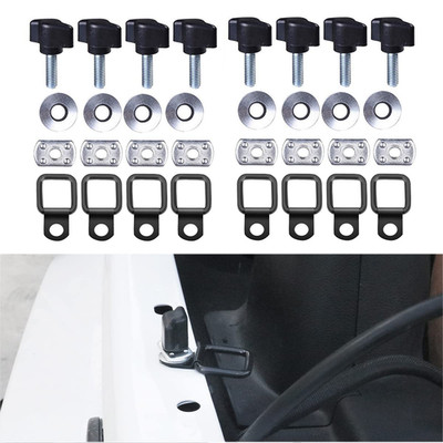 Hardtop Quick Removal Thumb Screws Nut Washer Tie-Down D-Rings Compatible with J