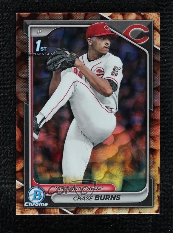 2024 Bowman Draft Chrome Peanuts Refractor Chase Burns #BDC-55