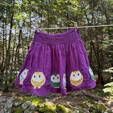 Mini Boden Owl Skirt - Size 5-6 Years